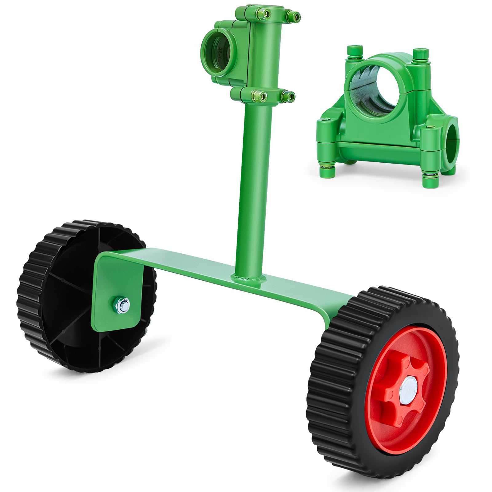 Fabbay front view mounted support wheel showing stable trimming benefit