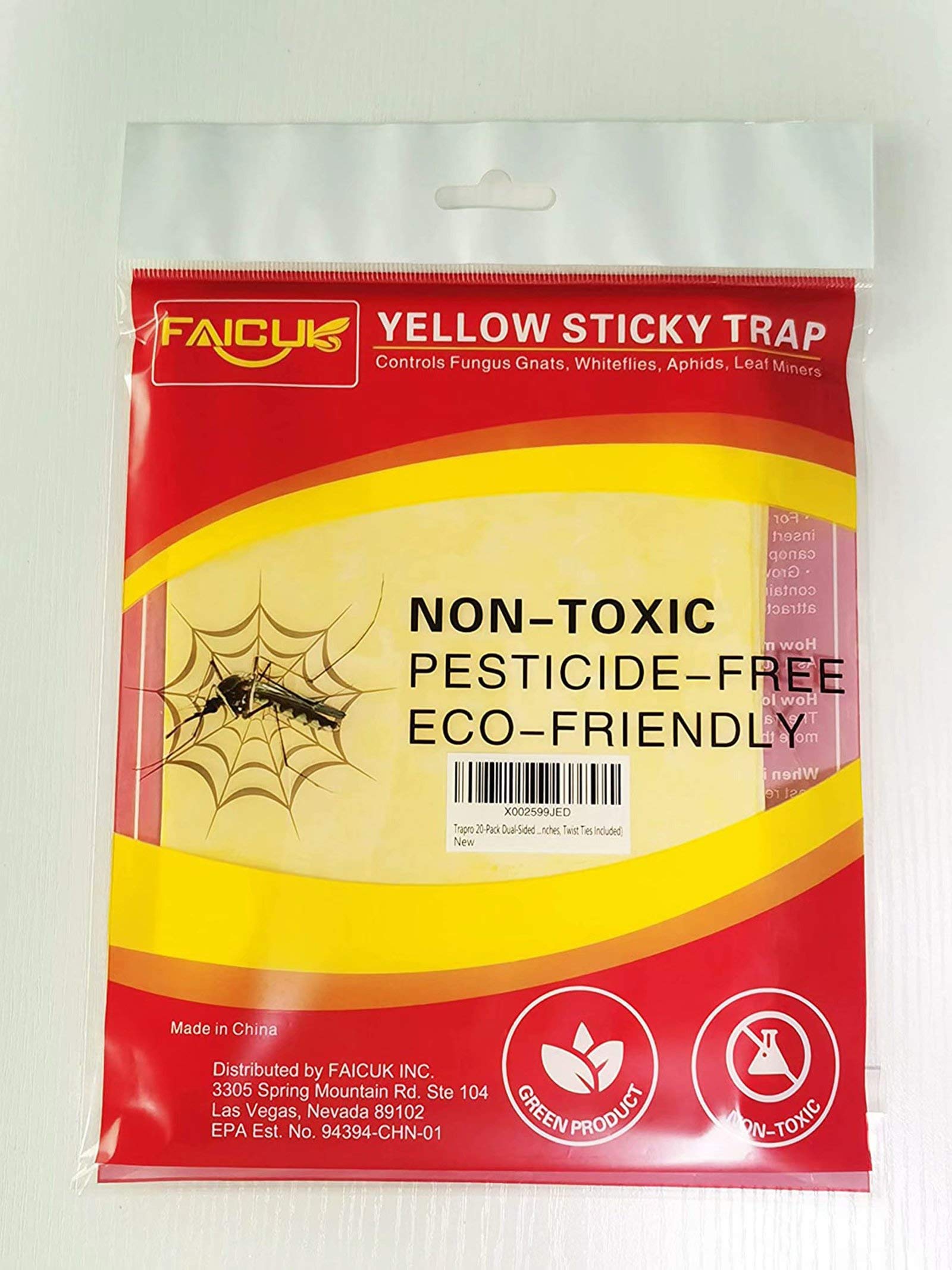 Faicuk traps in indoor garden creating a cleaner plant environment