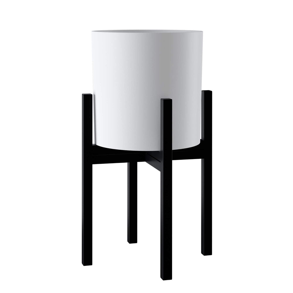 FaithLand plant stand on patio with pot showing outdoor suitability and decorative appeal