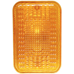 Fakojer amber lens front view showing shape and fit for quick replacement