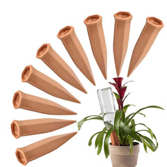FAMILY terracotta spike front view showing durable irrigation design