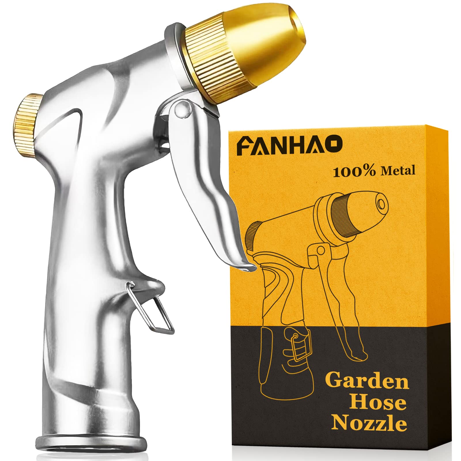 FANHAO front view metal nozzle shows durable build and reliable spray
