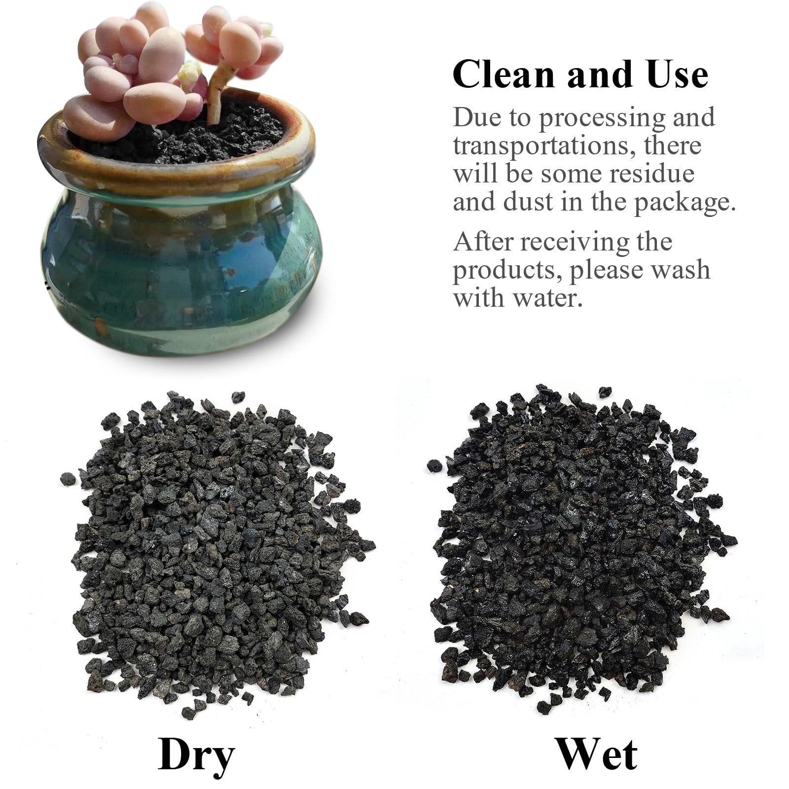FANTIAN lava rocks used in a fire pit and landscape, long-lasting decorative fill