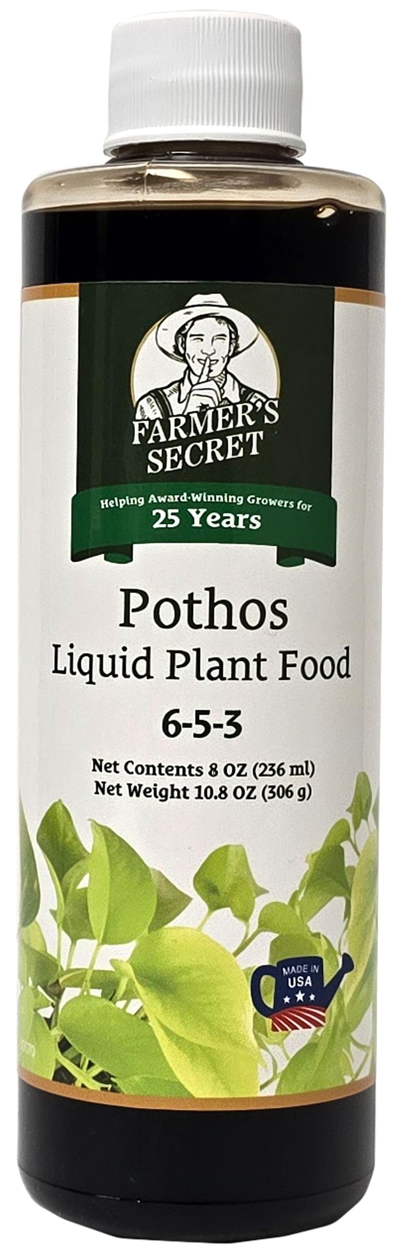 Farmer's Secret bottle front packaging showing product and concentration benefit