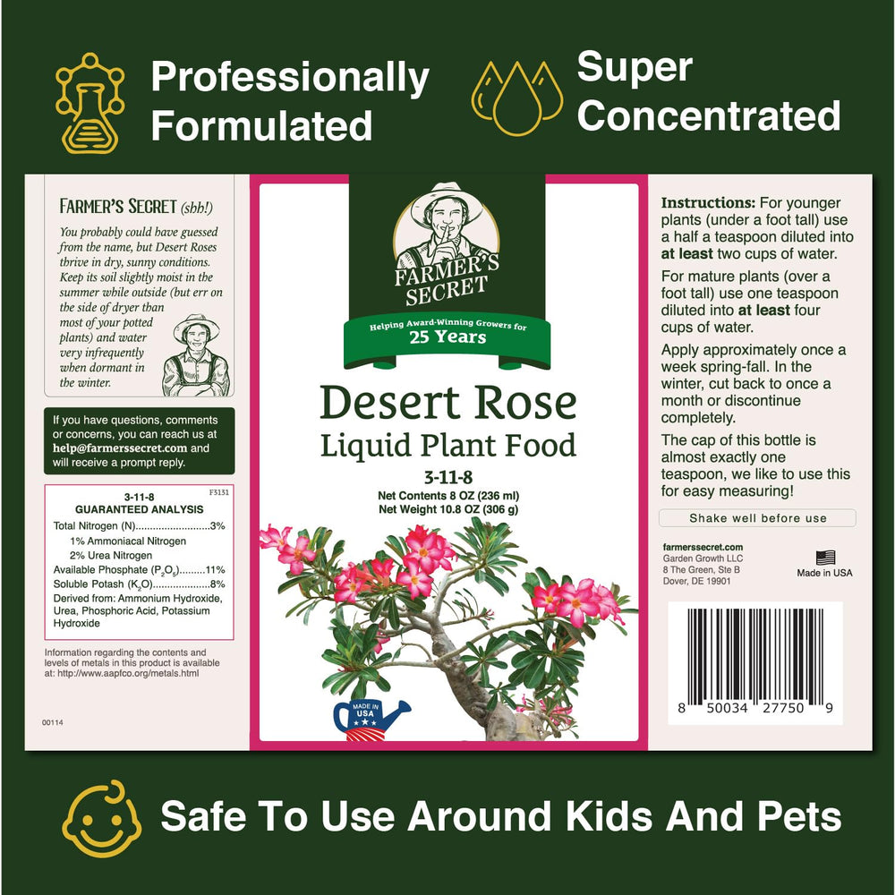 Farmer's Secret 8oz bottle beside a ruler showing compact size