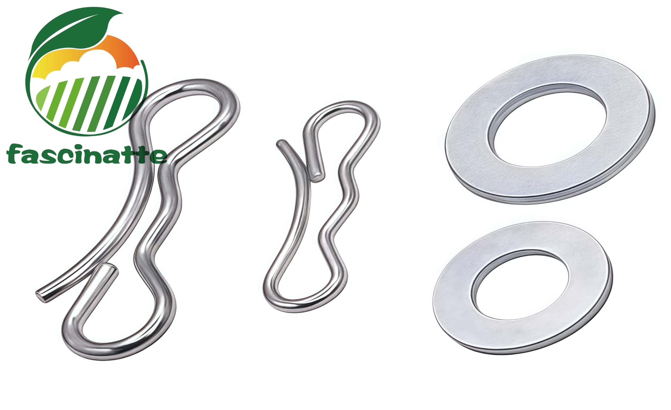 fascinatte kit fasteners arranged with cotter pins and washers for easy replacement
