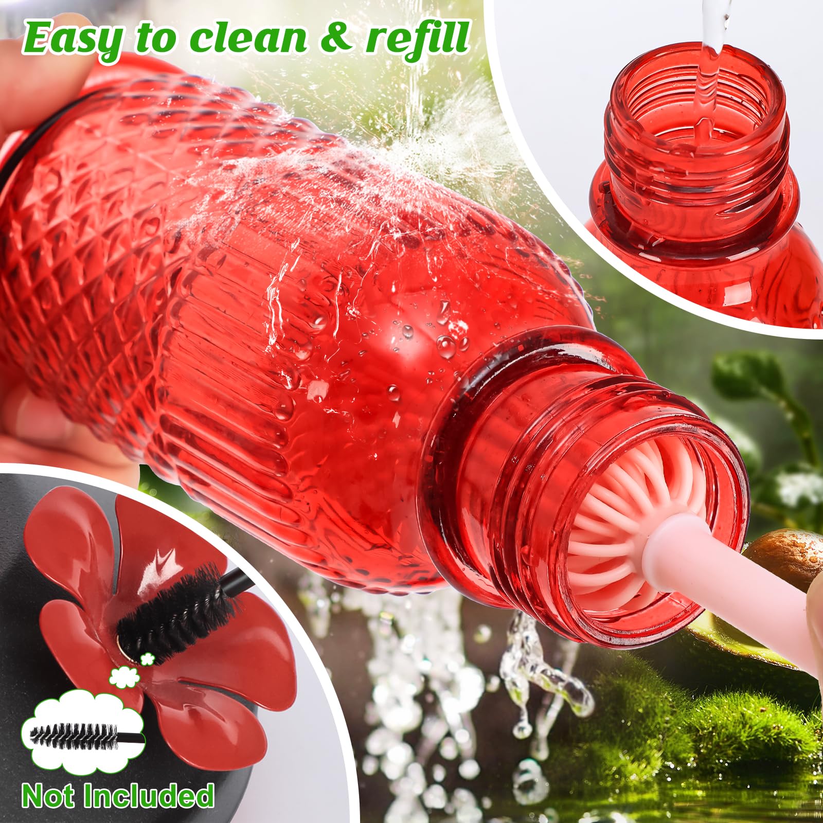 FEED GARDEN glass texture with gasket focus, durable leak-resistant design