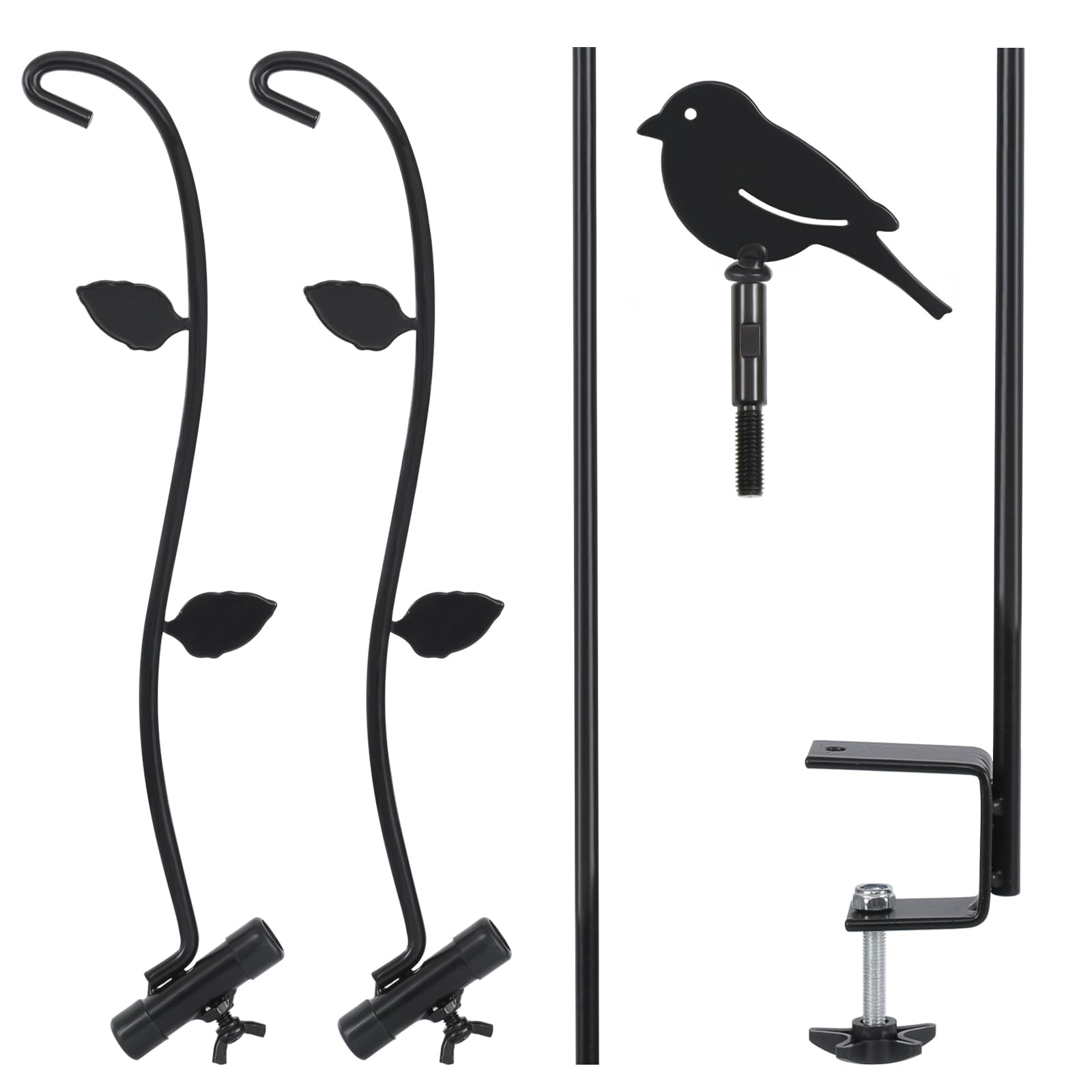 FEED GARDEN hook detail highlighting curved tip and rust-resistant finish benefit