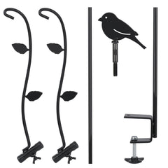 FEED GARDEN hook detail highlighting curved tip and rust-resistant finish benefit