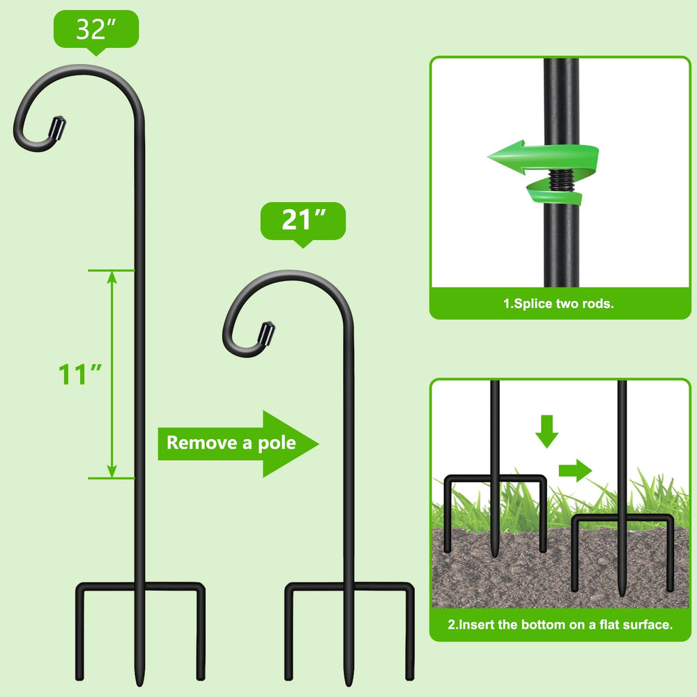 FEED GARDEN multiple hooks lining a garden path to enhance landscape