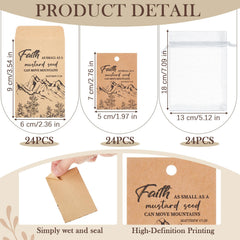 Ferrochef close-up of printed prayer card with scripture for meaningful keepsake