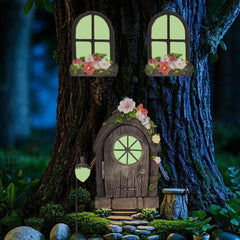 FESTGLOX front view of the door and windows showing woodland charm and curb appeal