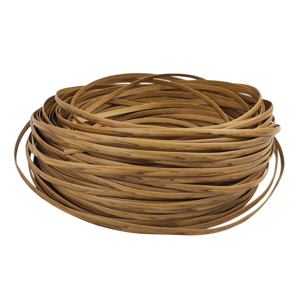 Feyart roll front view showing light wood rattan delivering easy outdoor repairs