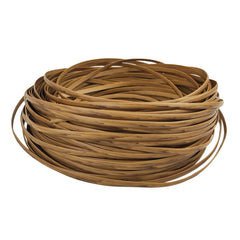 Feyart roll front view showing light wood rattan delivering easy outdoor repairs