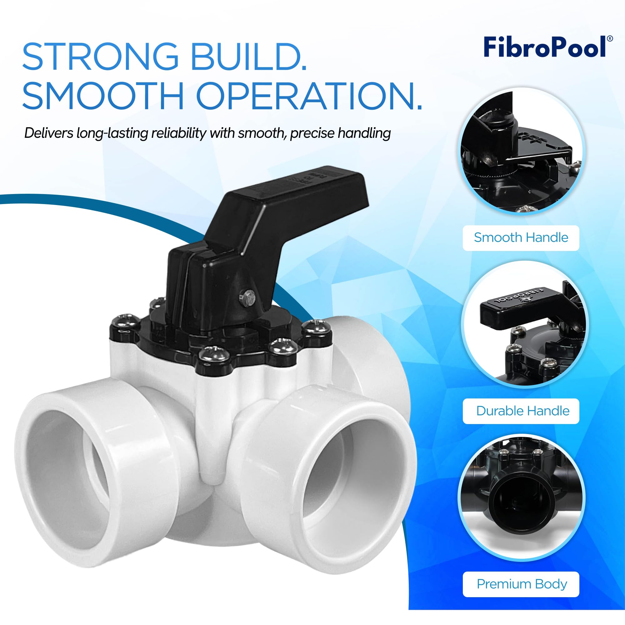FibroPool installed on pool equipment pad demonstrating compact setup and easy access
