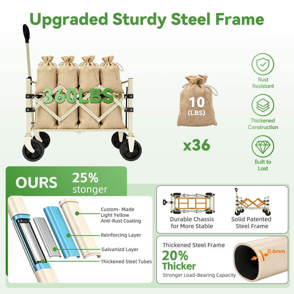 Ficartli welded steel frame and galvanized finish for rust-resistant strength benefit