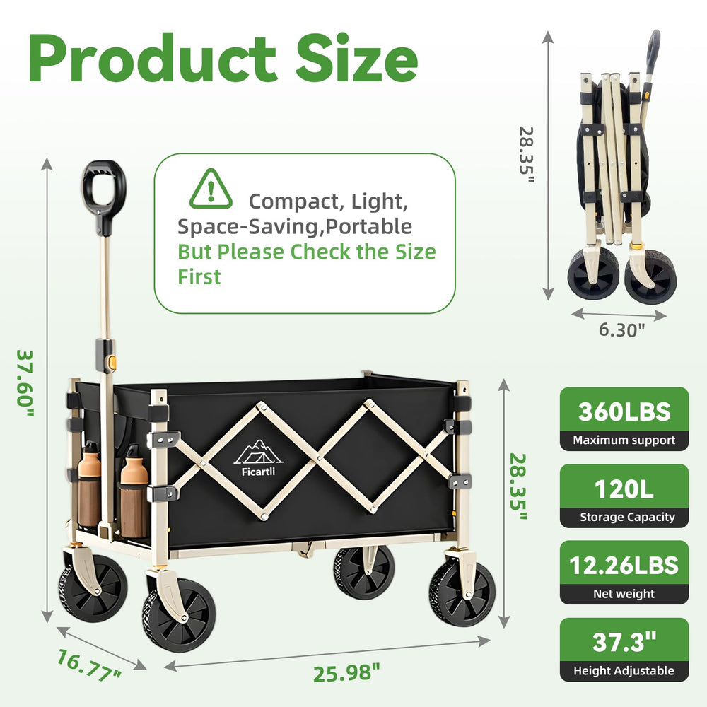 Ficartli side profile with handle extended for comfortable pulling benefit
