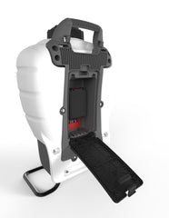 Field King padded back harness shown, comfortable support for long workdays