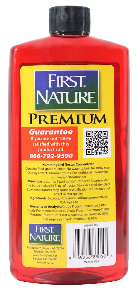 FIRST NATURE bottle close-up of cap and texture, highlights easy-pour convenience