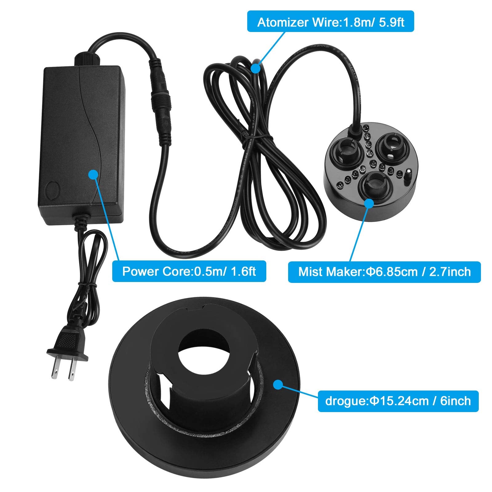 FITNATE floating support included, ensuring proper depth and stable placement