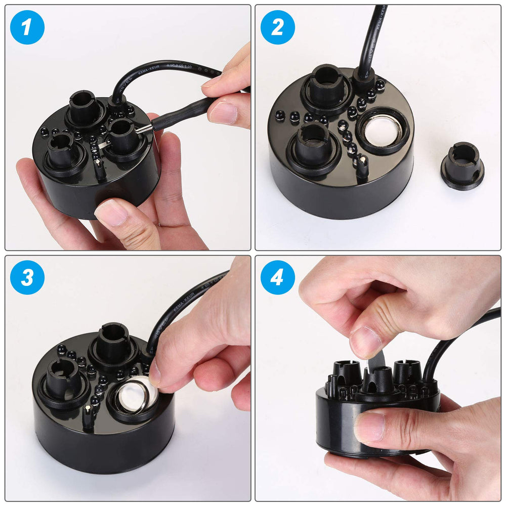 FITNATE next to a hand for scale, showing compact size and portability