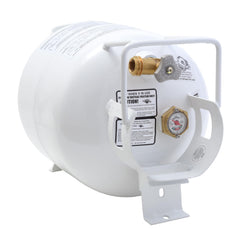 Flame King front view of horizontal tank showing compact profile and placement benefit
