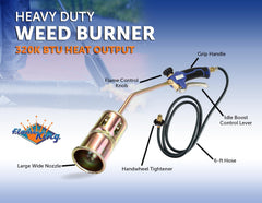 Flame King hose and connection detail for easy propane hookup and safety