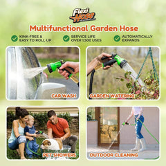 Flexi Hose ergonomic 8-pattern nozzle in hand for comfortable control