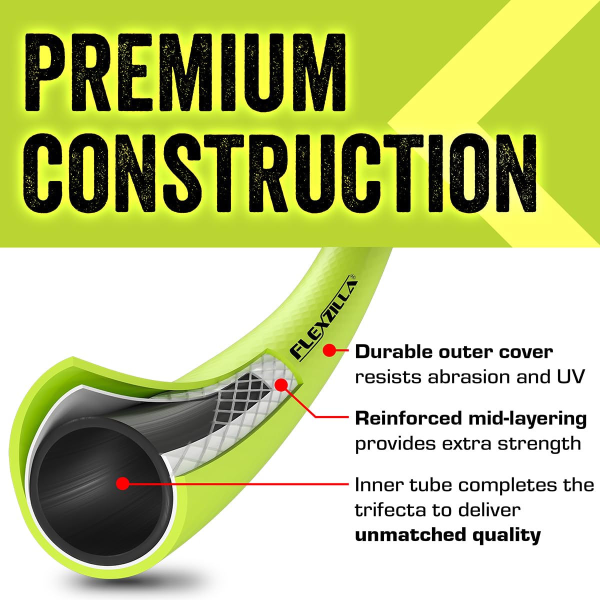 Flexzilla coiled hose demonstrating kink-free flexibility and simple storage
