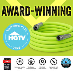 Flexzilla hose fittings close-up with anodized aluminum for secure connections