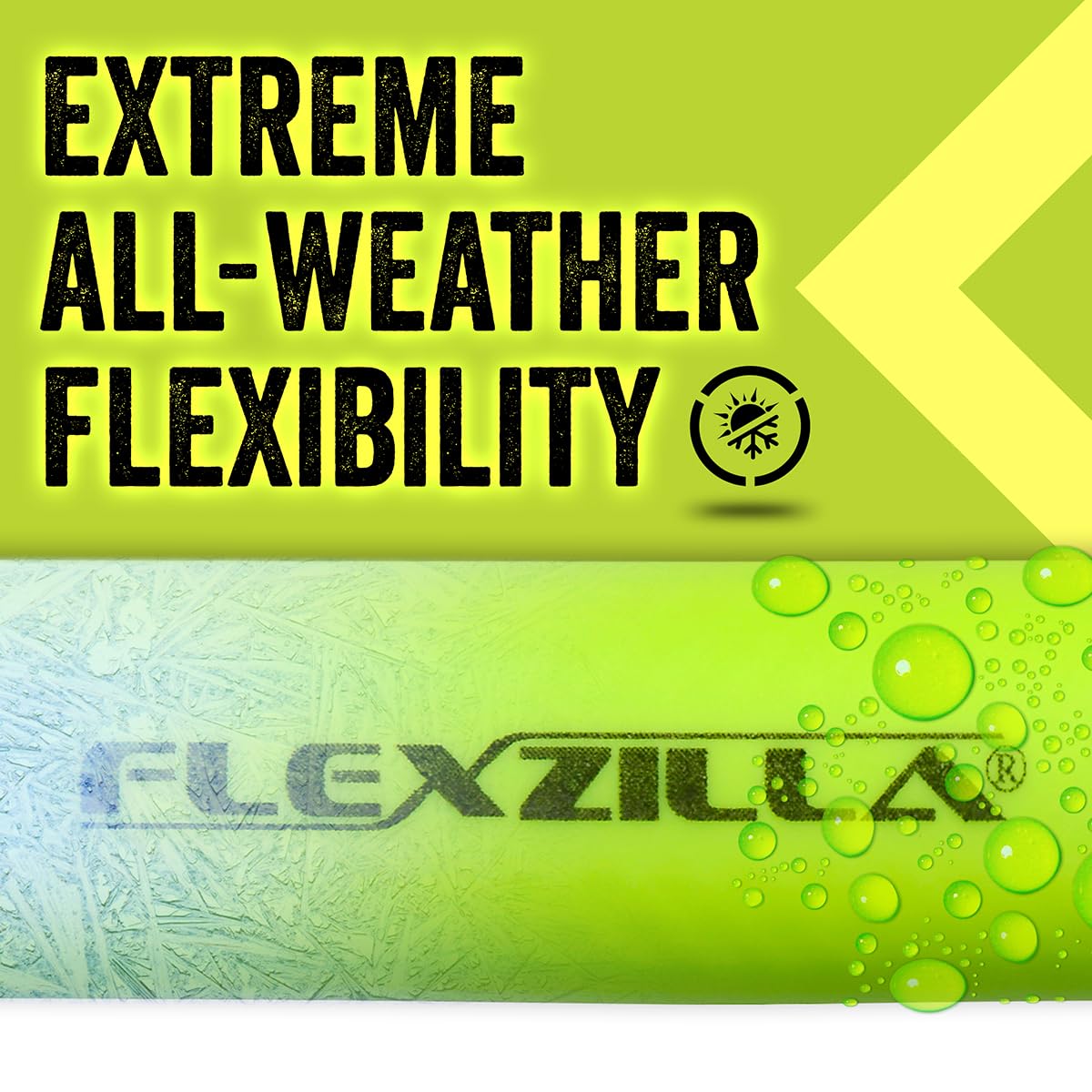 Flexzilla product label and award badges highlighting trusted performance