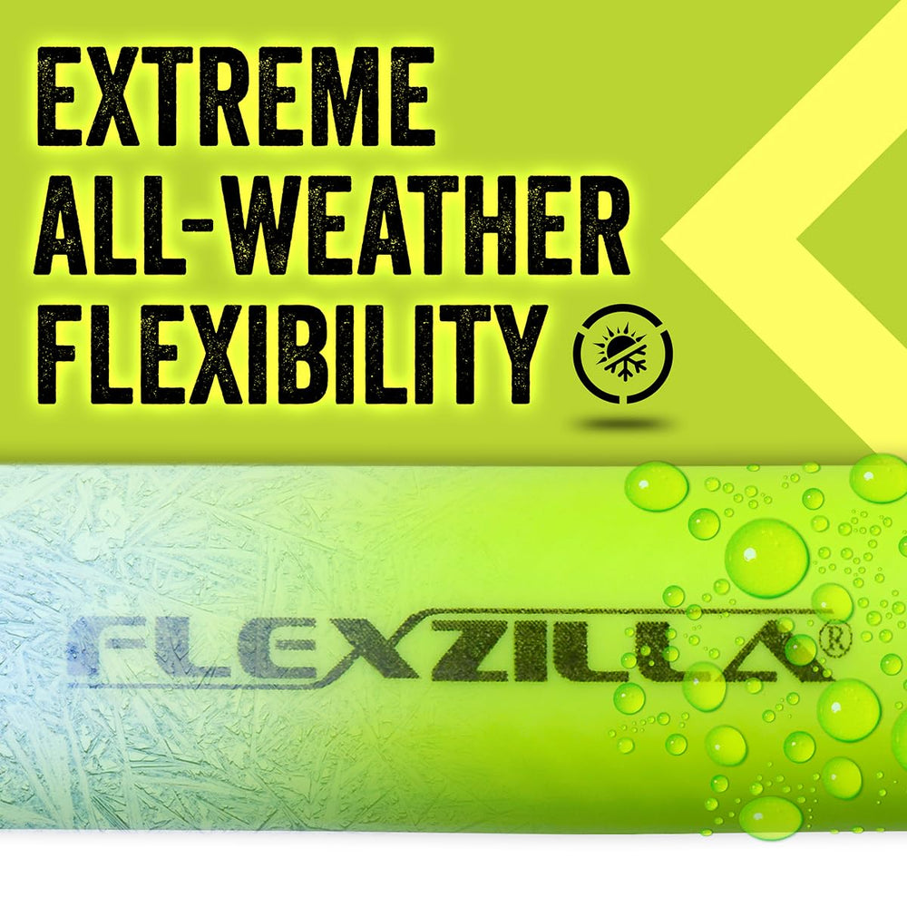 Flexzilla product label and award badges highlighting trusted performance