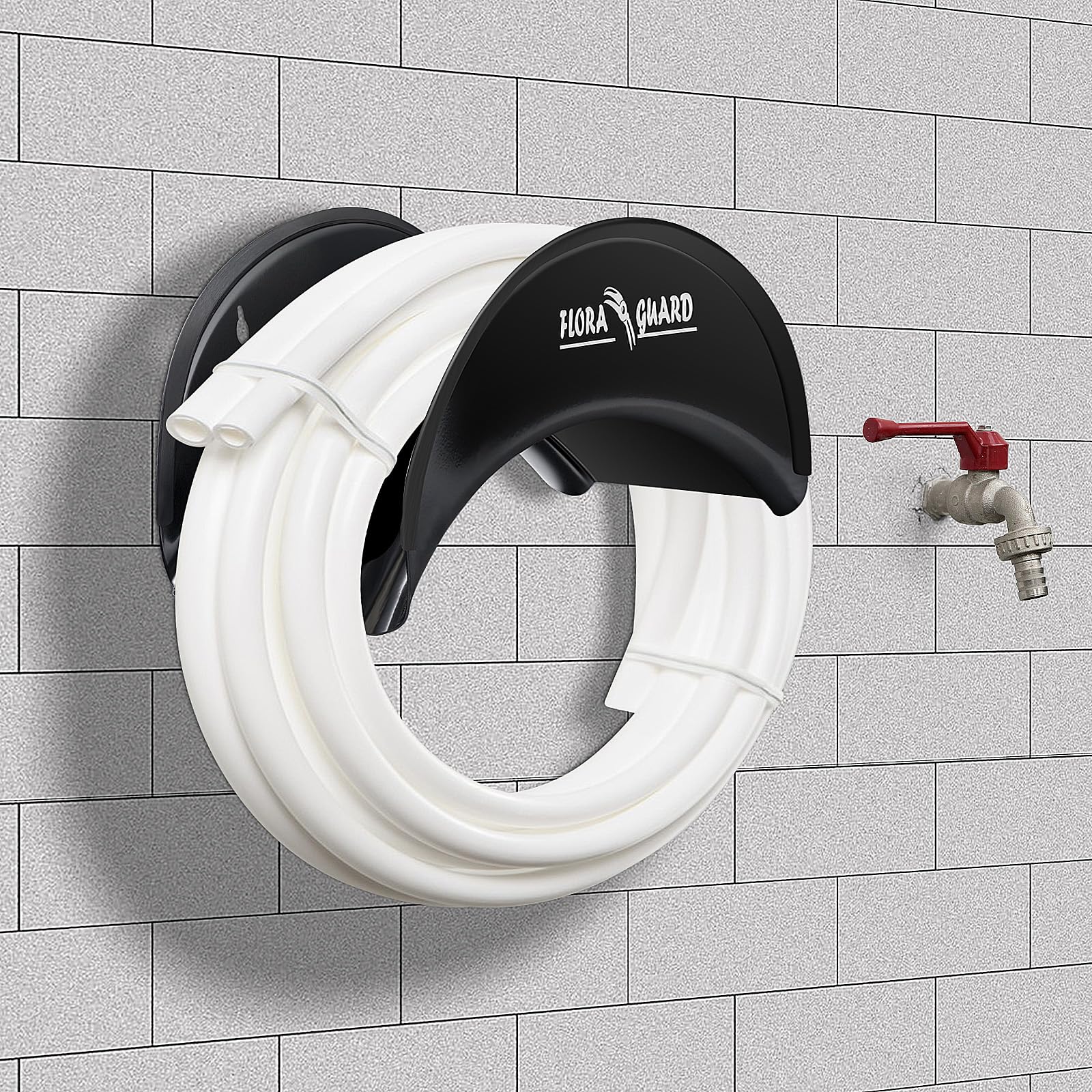 FLORA GUARD rubber edge detail protecting hose and hands during use