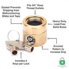 Flow Security Systems close-up of threads highlighting easy tool-free attachment