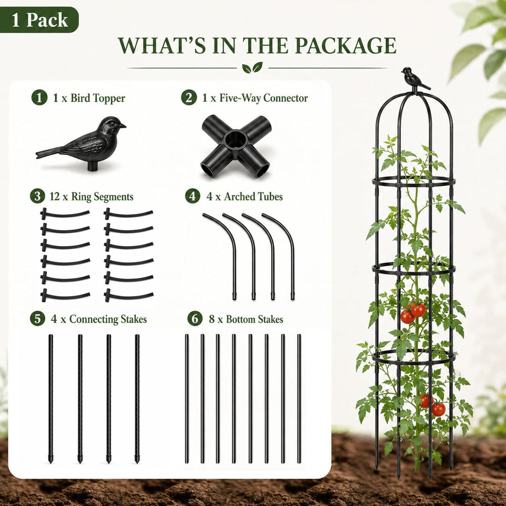 FOLLOOK trellis next to person showing 67-inch height scale benefit