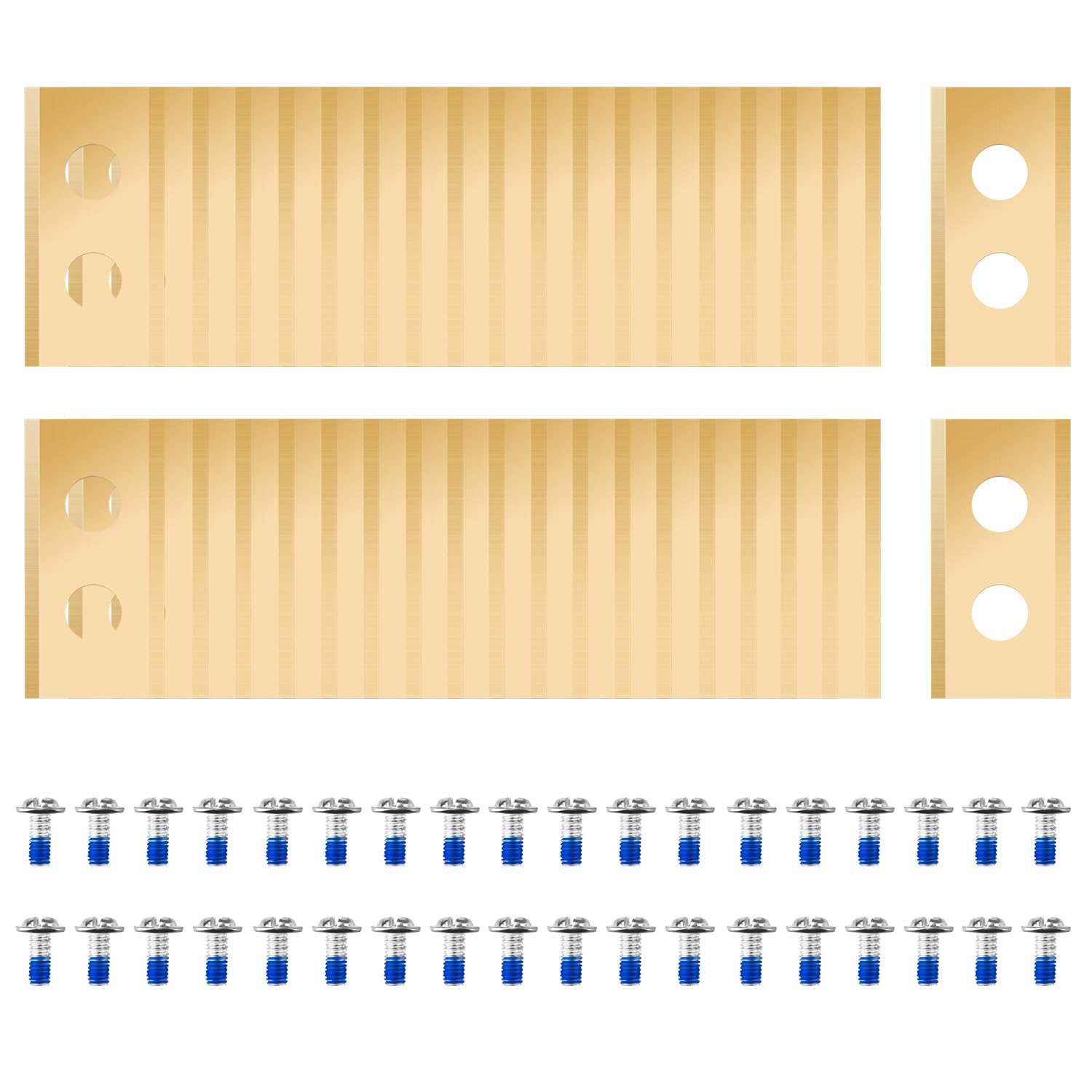 FourShow front packaging showing 36-blade bulk set and benefits