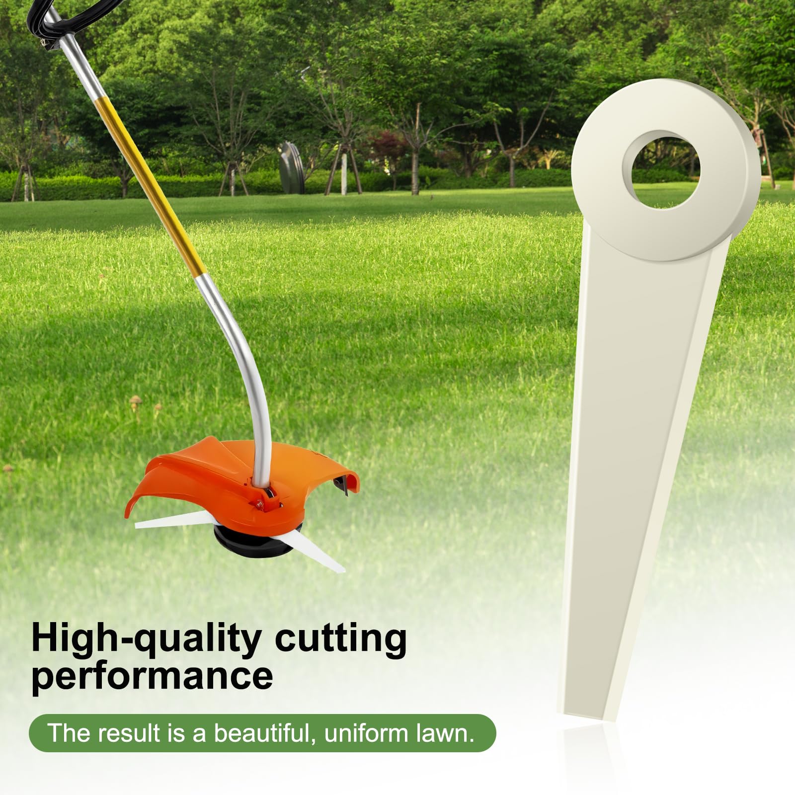 FourShow twenty-five blades spread out to show quantity and ready-to-use replacements
