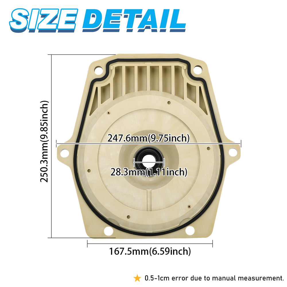 FQRANBO seal plate back detail revealing shaft aperture and strength benefit