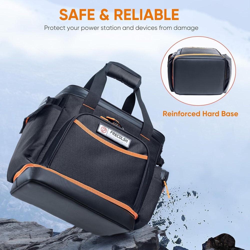 FRECOLSH padded handles and straps for comfortable carrying and weight distribution