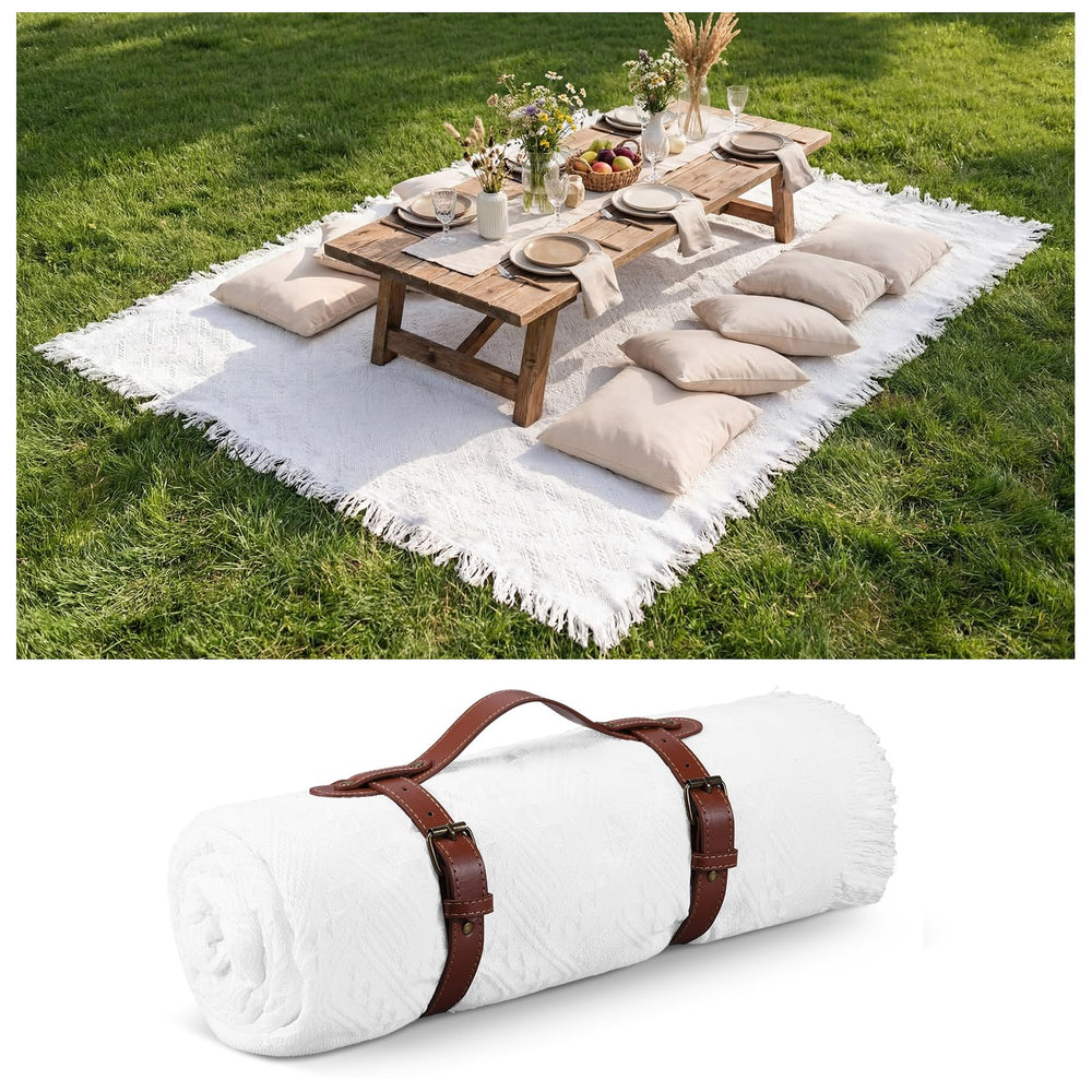 Frienda front packaging flat lay showing full blanket and features