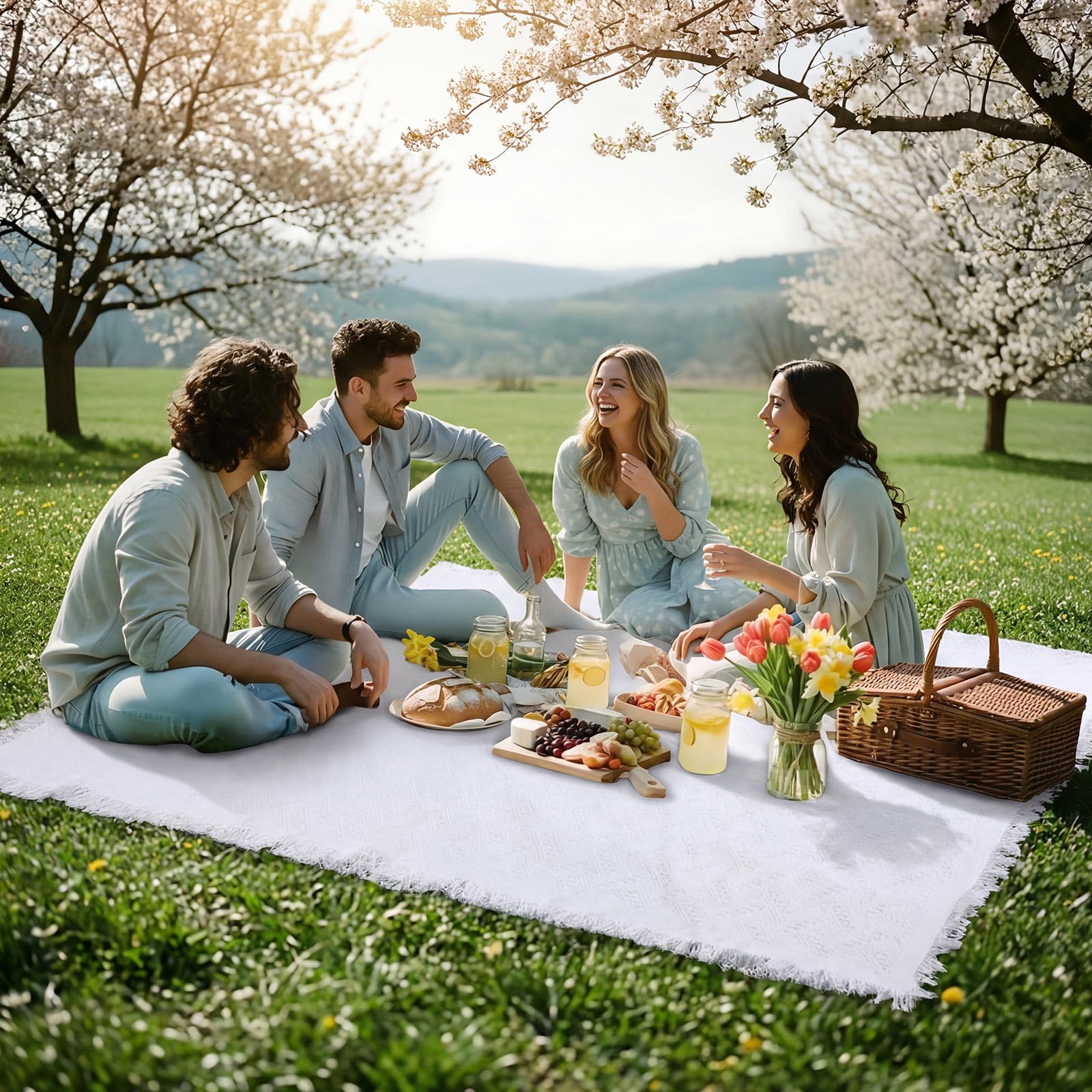 Frienda in use park picnic demonstrating roomy comfort for groups