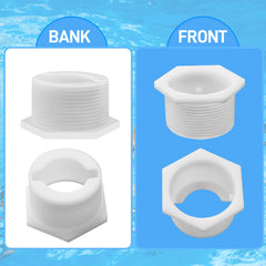 Funmit installed on pool wall demonstrating restored seal and stable suction