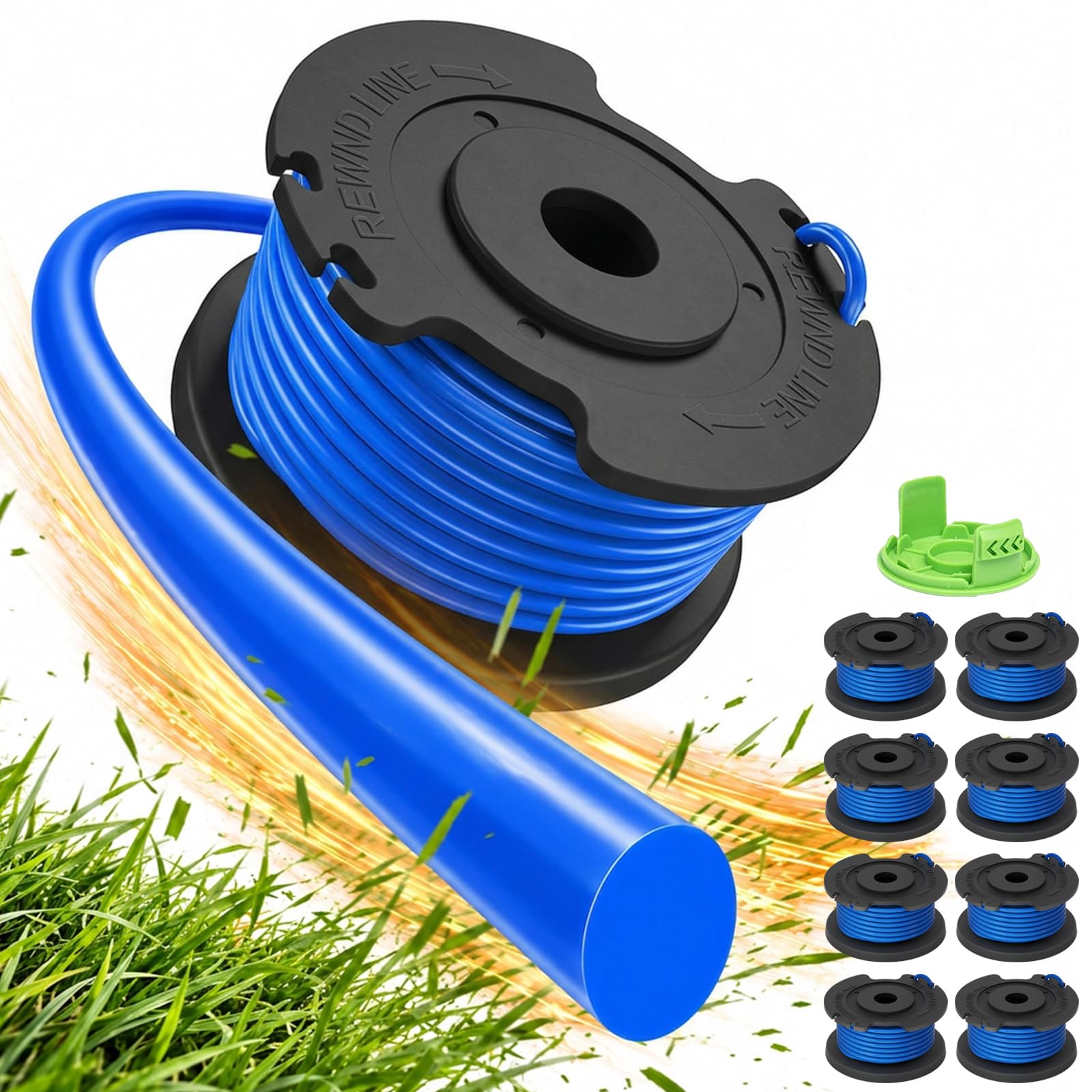 Future Way front packaging showing 8 spools and cap for quick replacement