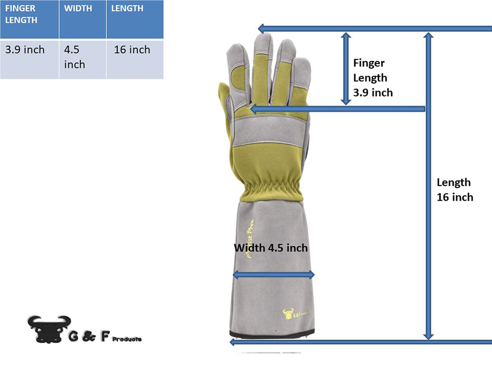 G & F Products palm detail highlighting synthetic leather and grip for secure handling