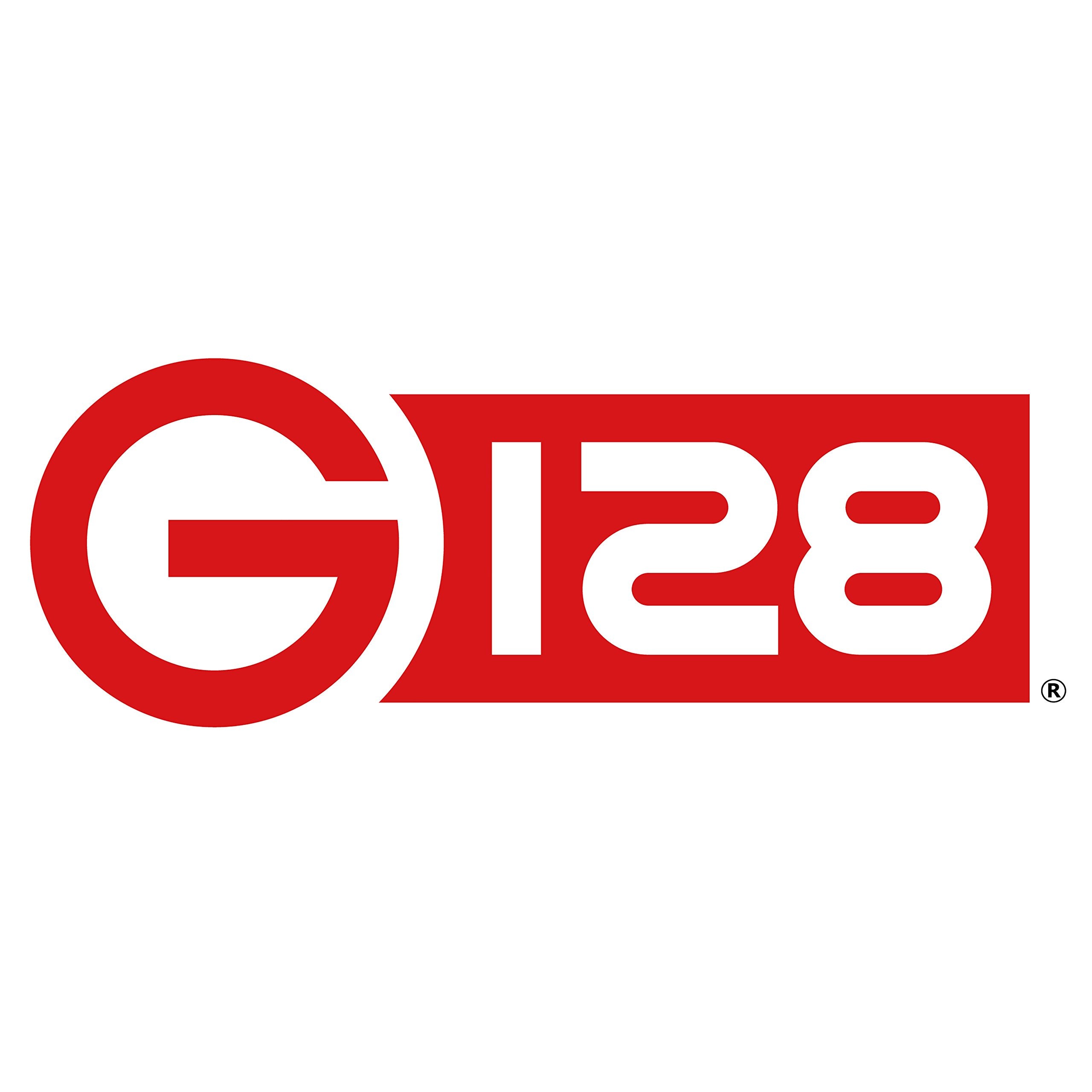 G128 flag beside a standard pole showing 3x5 ft scale and easy compatibility