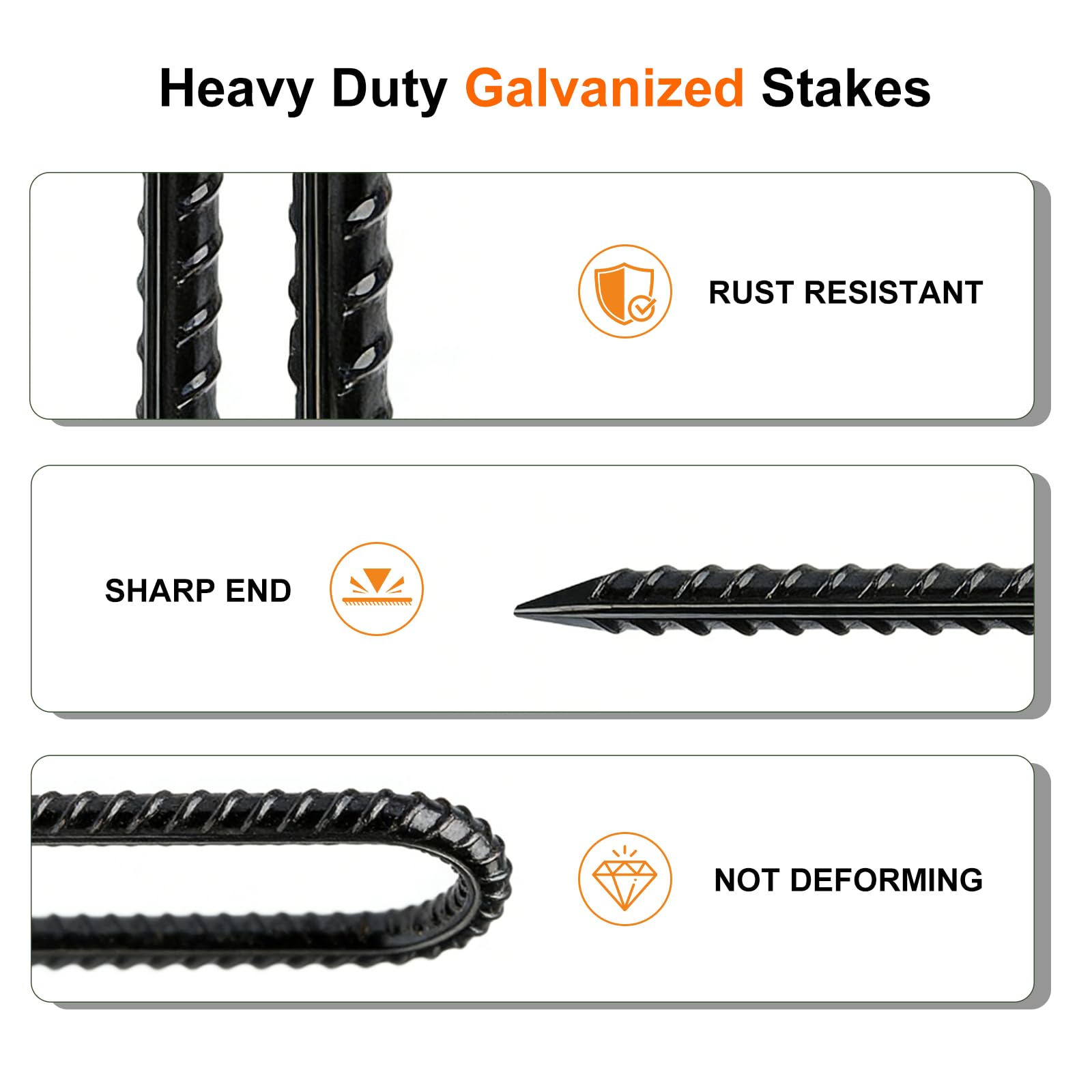 gaildon stakes installed in soil illustrating strong ground hold and improved wind resistance