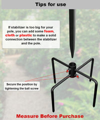 Garbuildman side profile mounted on shepherd hook adding stable support