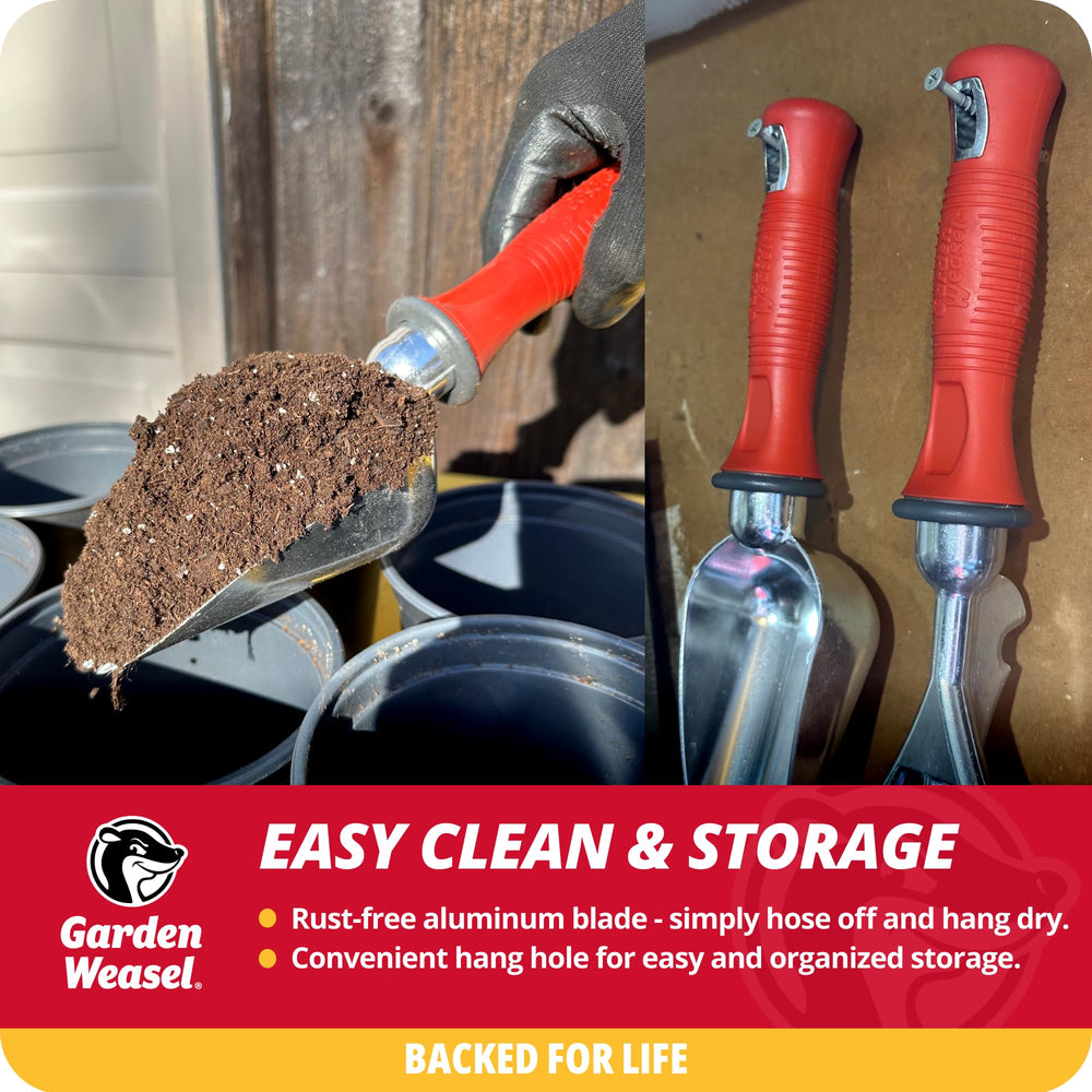 GARDEN WEASEL lifestyle photo in garden beds demonstrating real‑world durability and performance