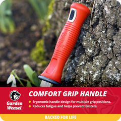 GARDEN WEASEL large deep scoop bowl detail holding soil to reduce spillage