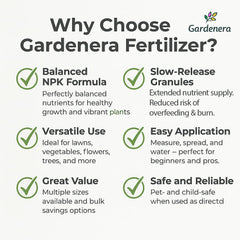 gardenera measuring spoon with granules demonstrating easy, accurate dosing